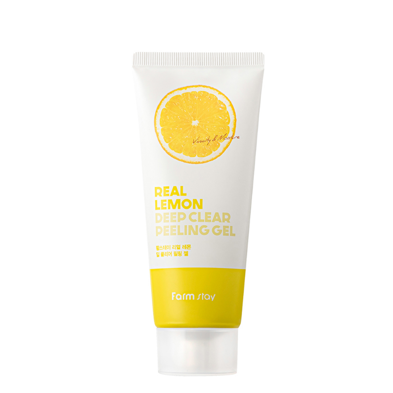 Best Korean Skincare PEELING Farm Stay Real Lemon Deep Clear Peeling Gel Farm Stay