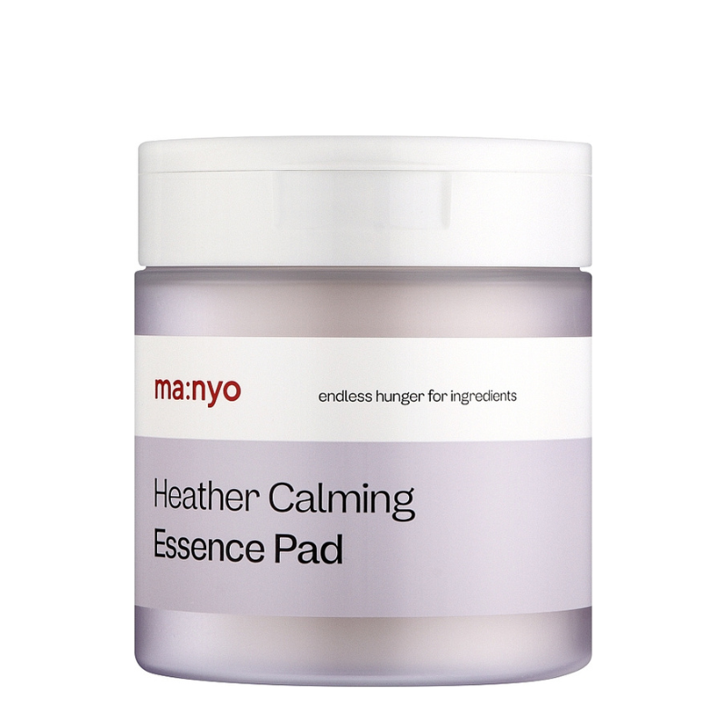 Best Korean Skincare TONER PAD Heather Calming Essence Pad (60 pads) ma:nyo