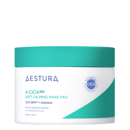 Best Korean Skincare TONER PAD A-Cica 365 Soft Calming Mask Pad (60 pads) AESTURA