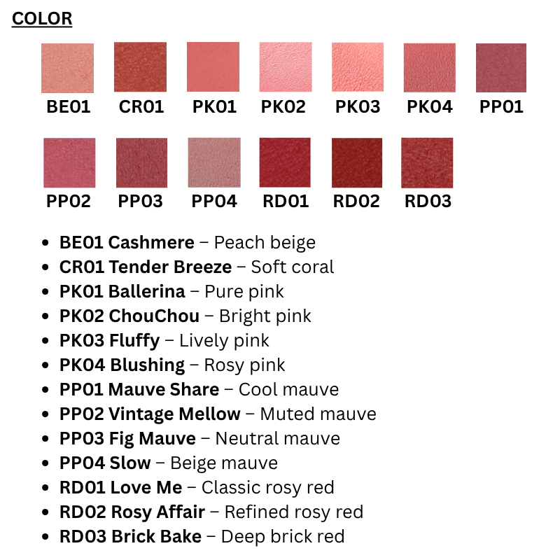 Sheer Velvet Veil Tint (13 colors)