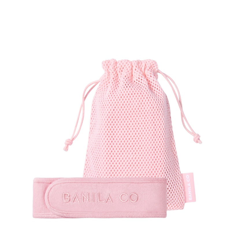 Pink Headband & Pouch Set