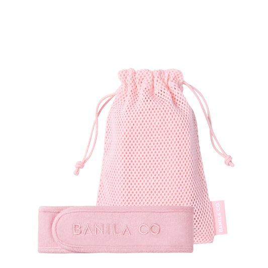 Pink Headband & Pouch Set