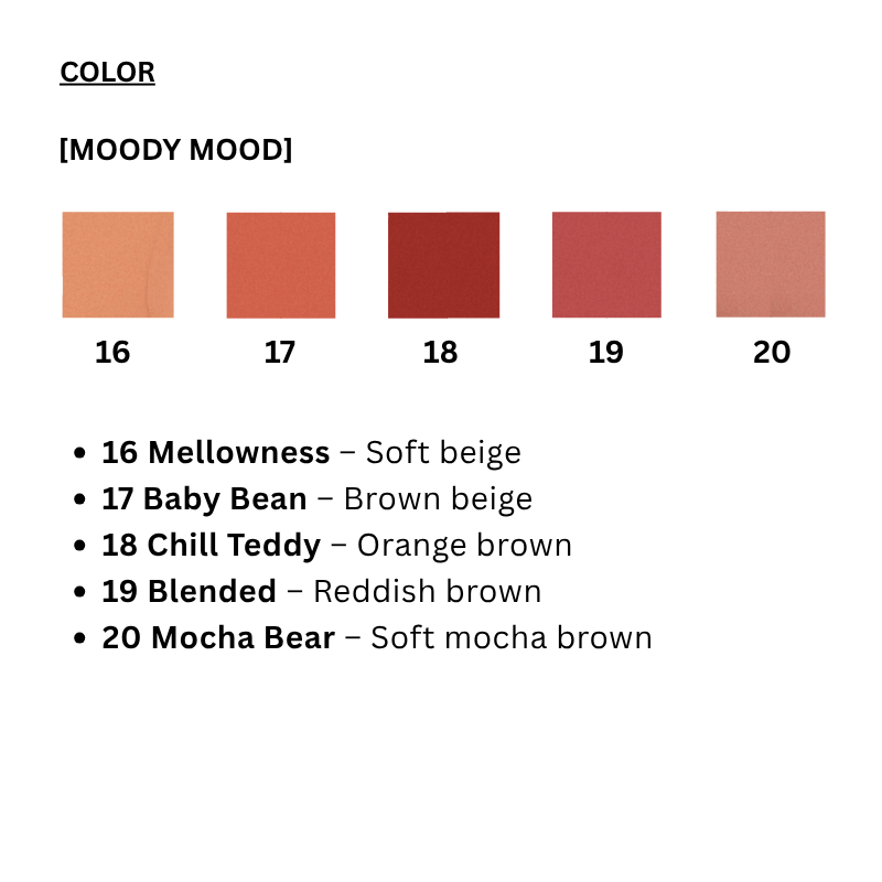 Romantic Blush Lip & Cheek [Moody Mood 16-20] (5 colors)