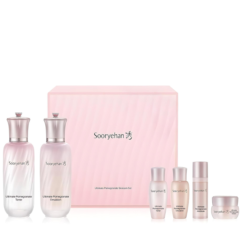 Best Korean Skincare SET Ultimate Pomegranate Skincare Set Sooryehan