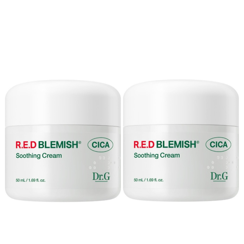 Best Korean Skincare CREAM R.E.D Blemish Cica Soothing Cream Valuet Set (2 pack) Dr.G