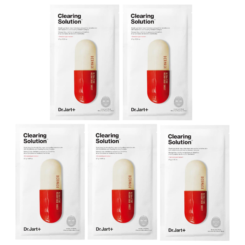 Dermask Micro Jet Clearing Solution Mask Set (5 masks)