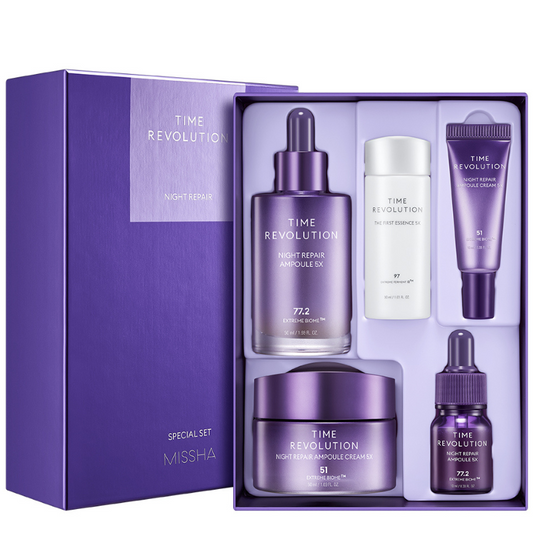 Time Revolution Night Repair Cream + Ampoule Duo Set