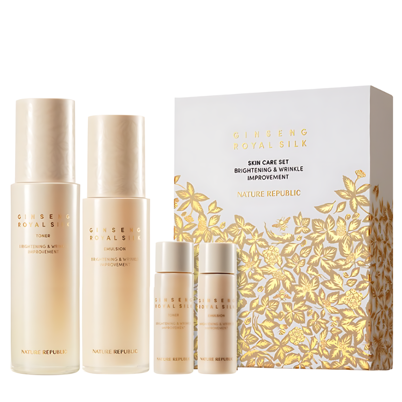 Best Korean Skincare SET Ginseng Royal Silk Skincare Duo Set NATURE REPUBLIC