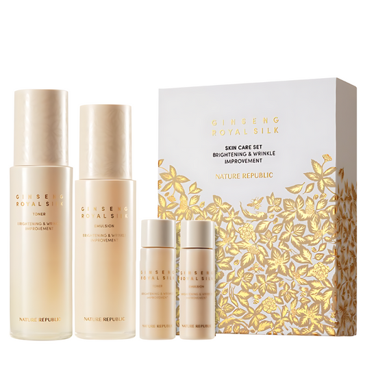 Best Korean Skincare SET Ginseng Royal Silk Skincare Duo Set NATURE REPUBLIC