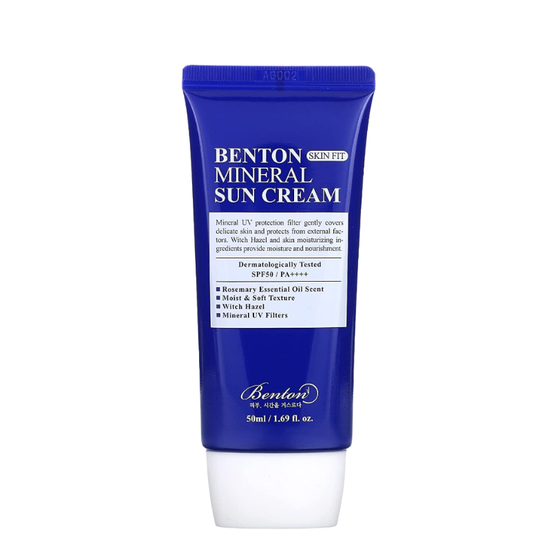 Best Korean Skincare SUN CREAM Skin Fit Mineral Sun Cream SPF50 PA++++ Benton