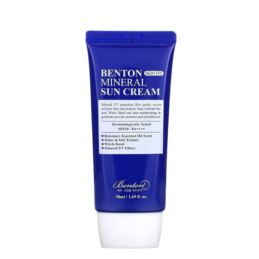 Best Korean Skincare SUN CREAM Skin Fit Mineral Sun Cream SPF50 PA++++ Benton