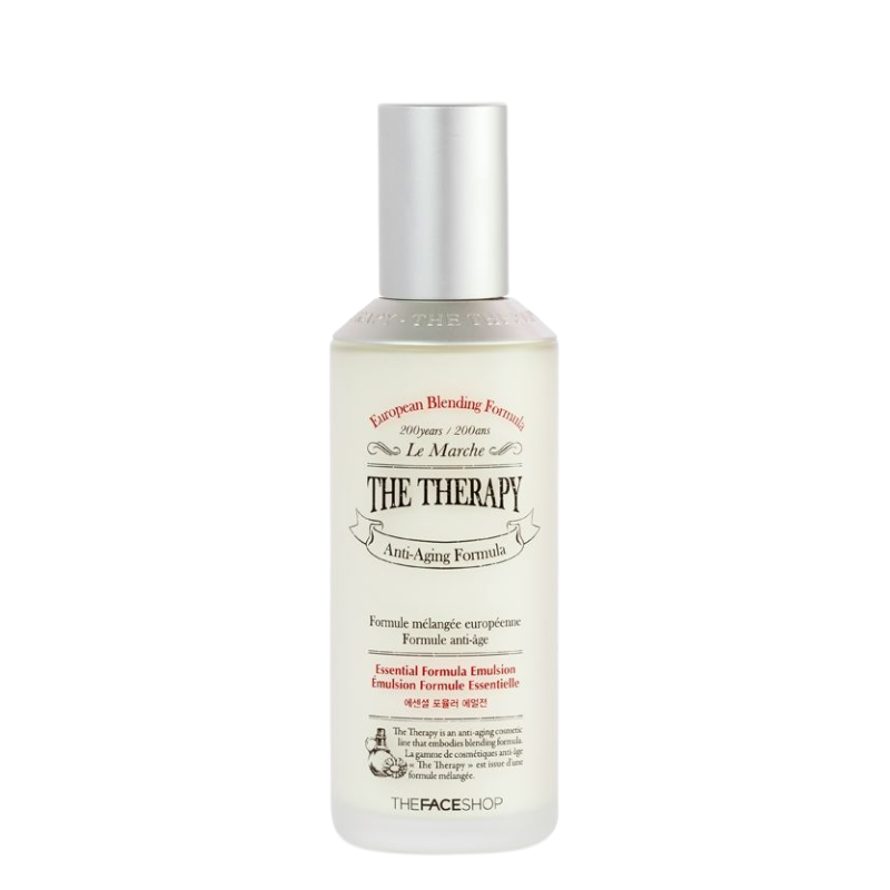 Best Korean Skincare LOTION/EMULSION The Therapy Essential Formula Emulsion THE FACE SHOP