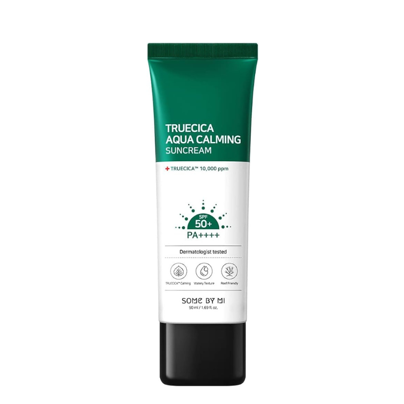 Best Korean Skincare SUN CREAM Truecica Aqua Calming Sun Cream SOME BY MI