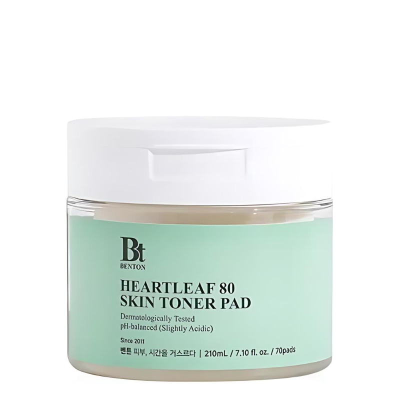 Best Korean Skincare TONER PAD Heartleaf 80 Skin Toner Pad (70 pads) Benton