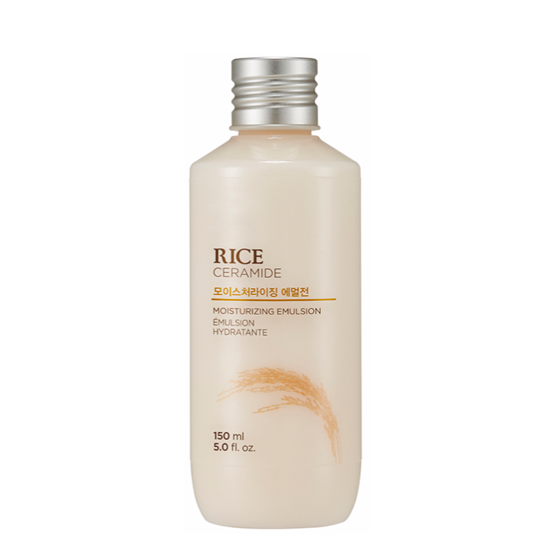 Best Korean Skincare LOTION/EMULSION Rice & Ceramide Moisture Emulsion THE FACE SHOP