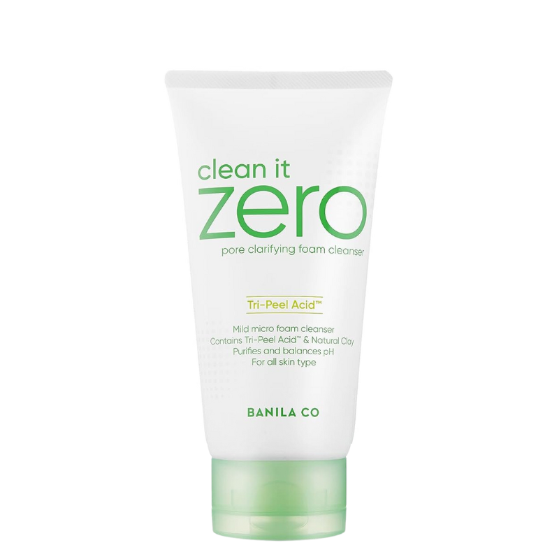 Best Korean Skincare CLEANSING FOAM Clean It Zero Pore Clarifying Foam Cleanser BANILA CO