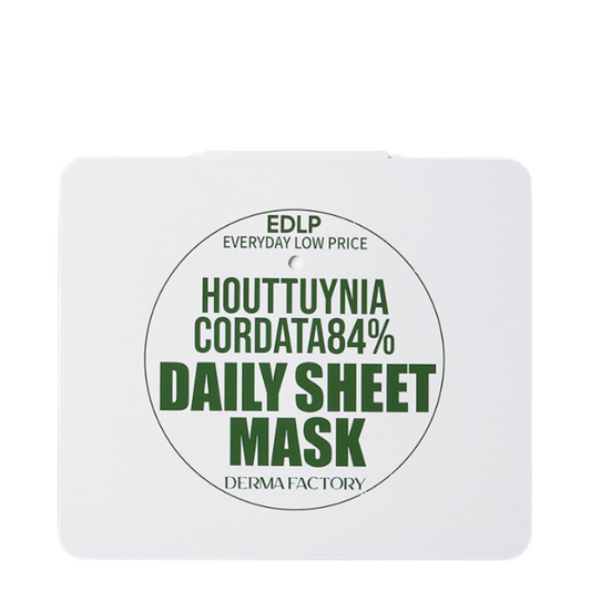 Best Korean Skincare SHEET MASK Houttuynia Cordata 84% Daily Sheet Mask (30 masks) DERMA FACTORY