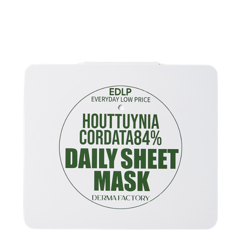 Best Korean Skincare SHEET MASK EDLP Houttuynia Cordata 84% Daily Sheet Mask (30 masks) DERMA FACTORY