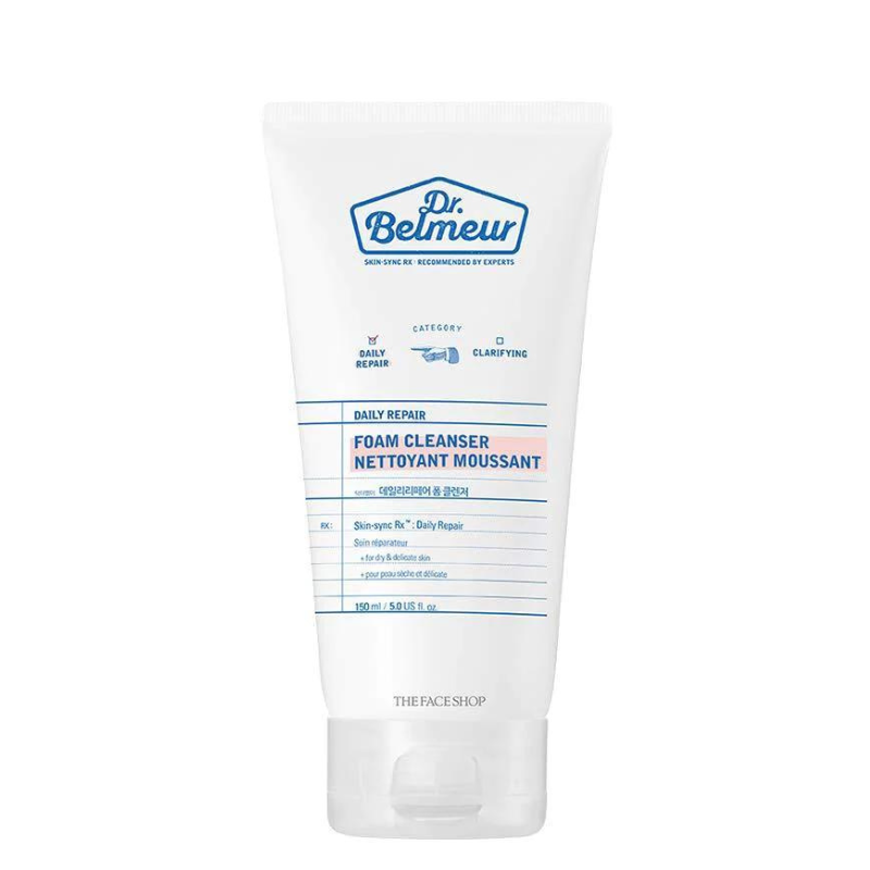 Best Korean Skincare CLEANSING FOAM Daily Repair Foam Cleanser Dr. Belmeur