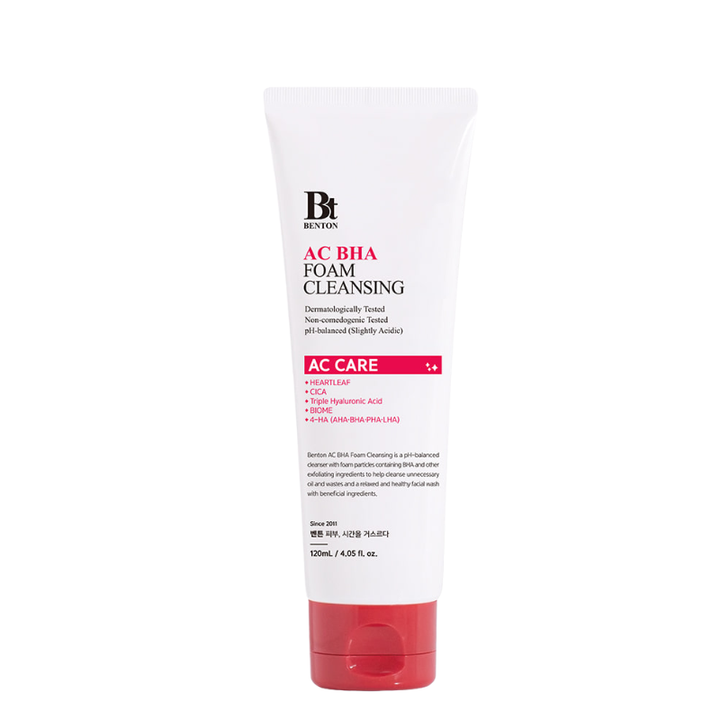 Best Korean Skincare CLEANSING FOAM AC BHA Foam Cleansing Benton