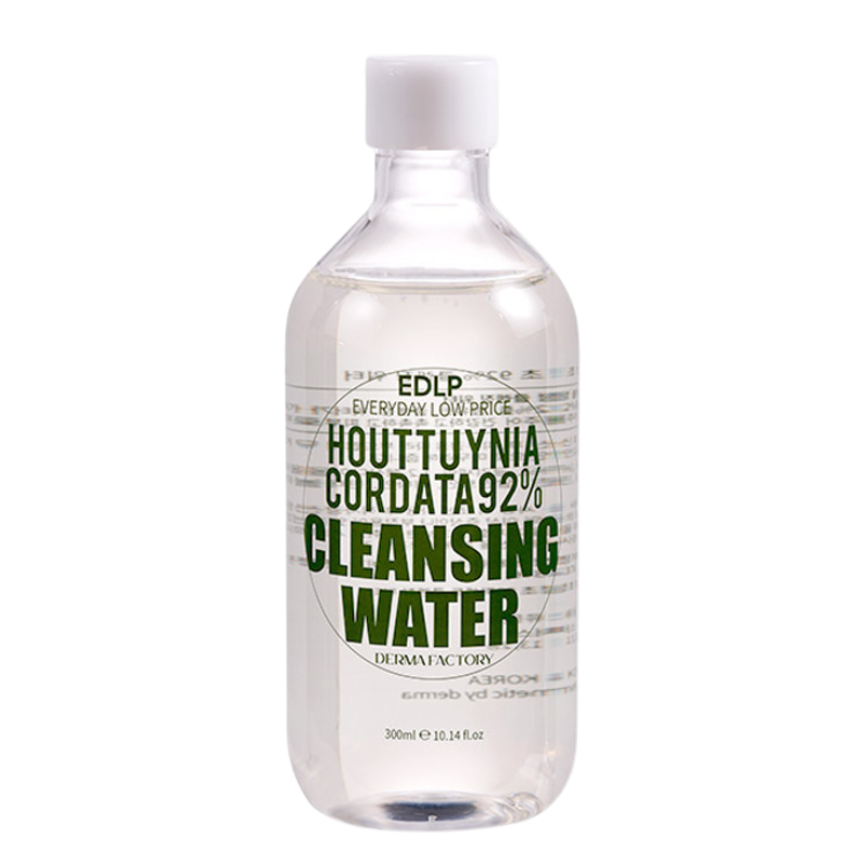 Best Korean Skincare CLEANSING WATER EDLP Houttuynia Cordata 92% Cleansing Water DERMA FACTORY