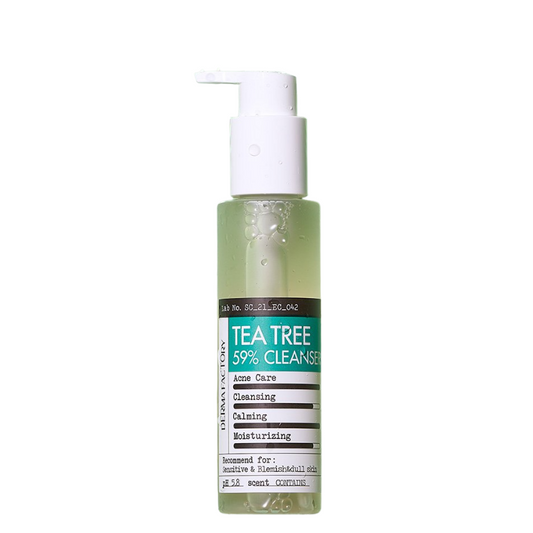Best Korean Skincare CLEANSING GEL Tea Tree 59% Gel Cleanser DERMA FACTORY
