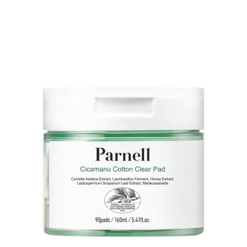 Best Korean Skincare TONER PAD Cicamanu Cotton Clear Pad Parnell
