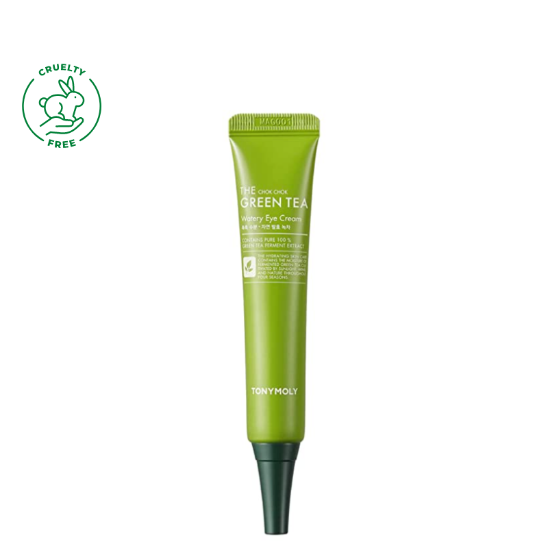 Best Korean Skincare EYE CREAM The Chok Chok Green Tea Watery Eye Cream TONYMOLY