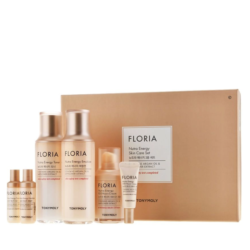 Best Korean Skincare SET Floria Nutra Energy Skincare 3 Pieces Set TONYMOLY