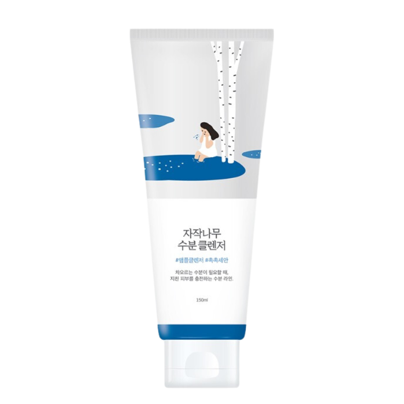 Best Korean Skincare CLEANSING FOAM Birch Moisturizing Cleanser ROUND LAB