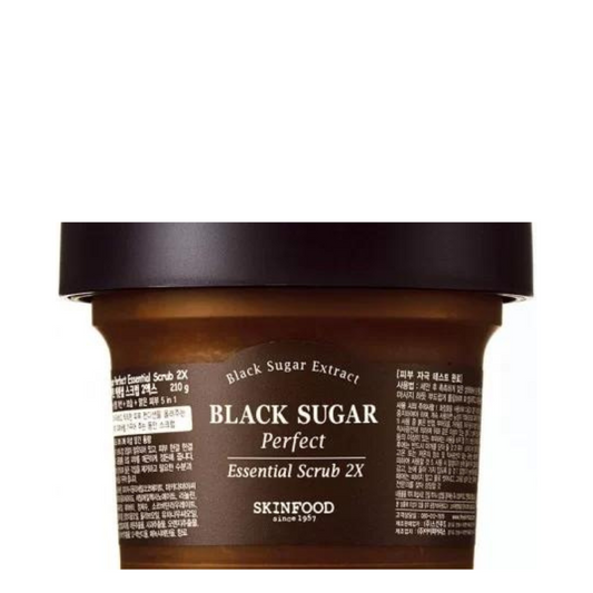 Best Korean Skincare SCRUB/PEELING Black Sugar Perfect Essential Scrub 2X SKINFOOD