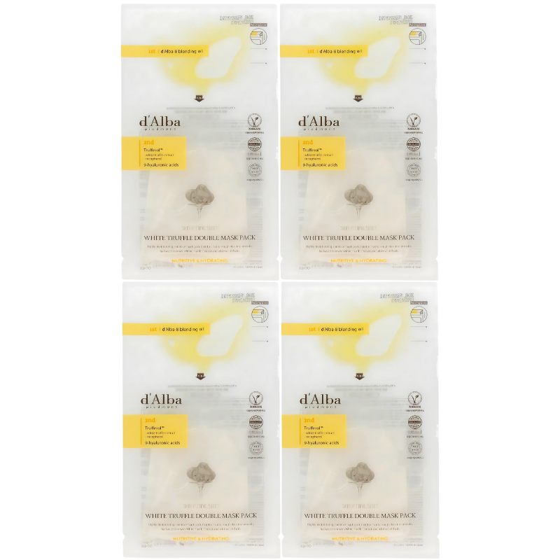 White Truffle Double Mask Pack Nutritive & Hydrating Set (4 masks)