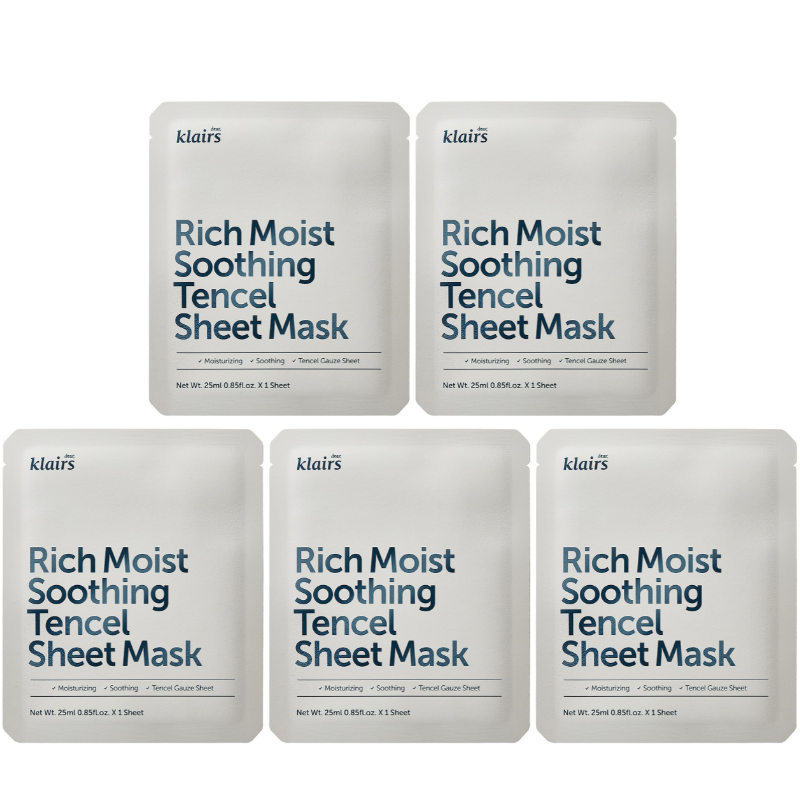 Rich Moist Soothing Tencel Sheet Mask (5 masks)