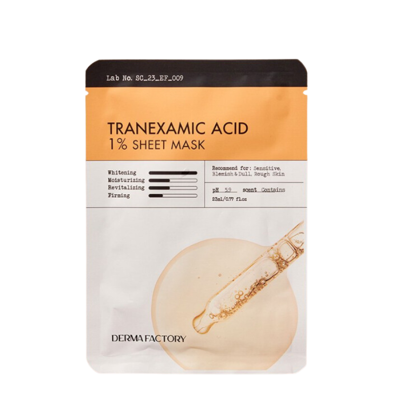Best Korean Skincare SHEET MASK Tranexamic Acid 1% Sheet Mask Set (5 masks) DERMA FACTORY