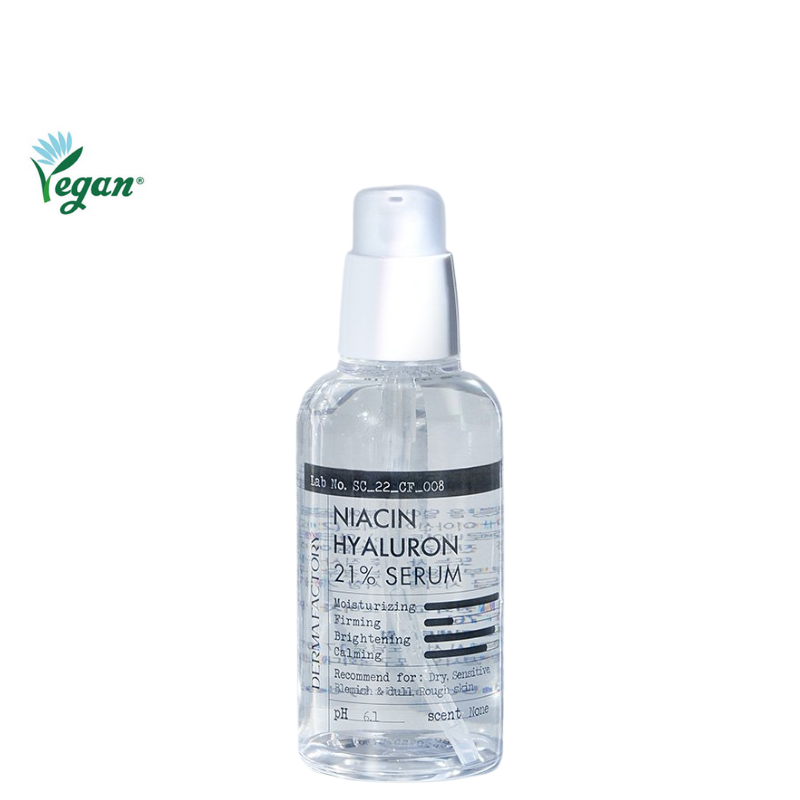 Best Korean Skincare SERUM Niacin Hyaluron 21% Serum DERMA FACTORY