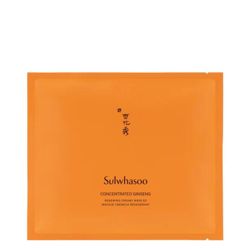 Best Korean Skincare SHEET MASK Concentrated Ginseng Renewing Creamy Mask EX (5 masks) Sulwhasoo