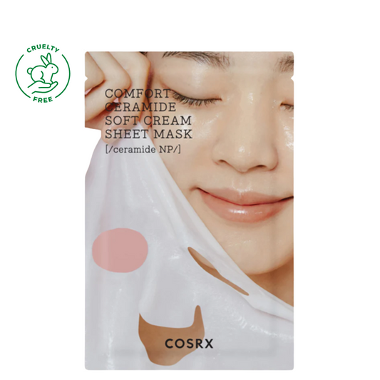 Best Korean Skincare SHEET MASK Balancium Comfort Ceramide Soft Cream Sheet Mask Set COSRX