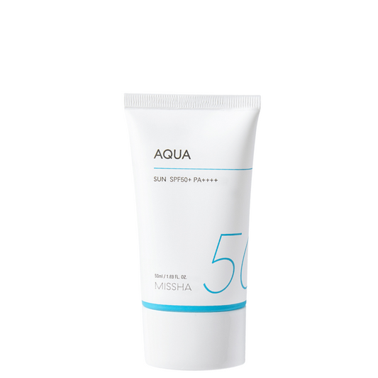 Best Korean Skincare SUN CREAM All Around Safe Block Aqua Sun SPF50 / PA++++ MISSHA