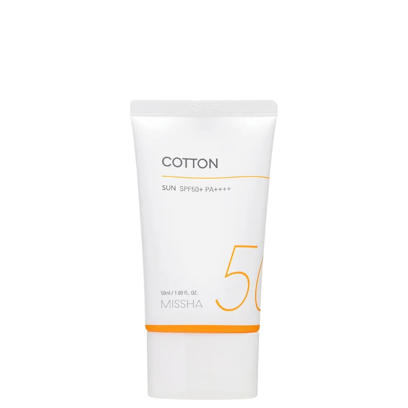 Best Korean Skincare SUN CREAM All Around Safe Block Cotton Sun SPF50+ / PA++++ MISSHA