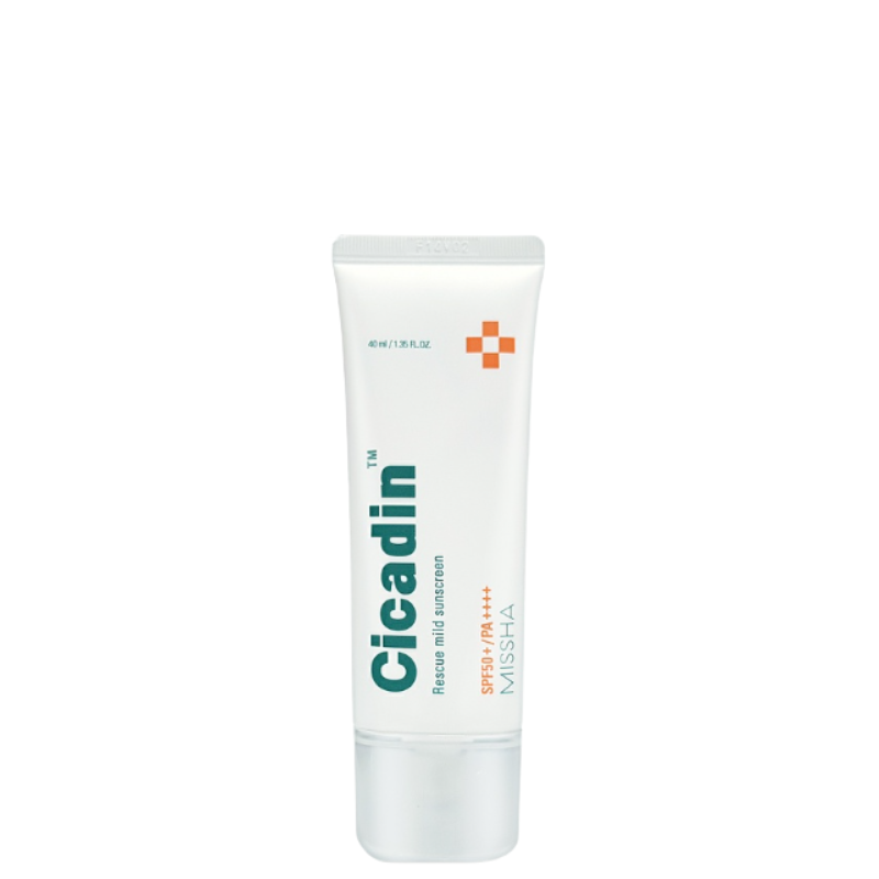 Best Korean Skincare SUN CREAM Cicadin Rescue Mild Sunscreen SPF50+ PA++++ MISSHA