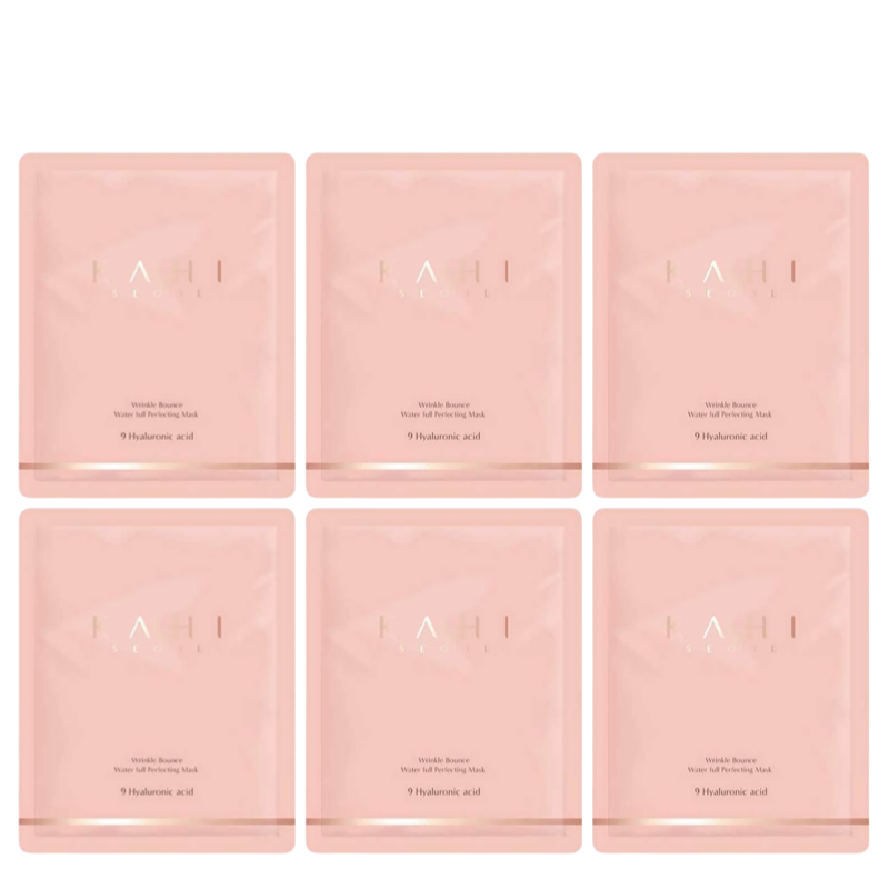 Best Korean Skincare SHEET MASK Wrinkle Bounce Water Full Perfecting Facial Mask Set KAHI