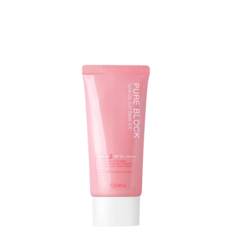 Best Korean Skincare SUN CREAM Pure Block Tone Up Sun Base EX SPF50+/PA+++ A'PIEU