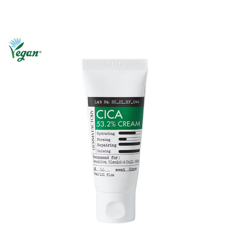 Best Korean Skincare CREAM CICA 53.2% Cream DERMA FACTORY