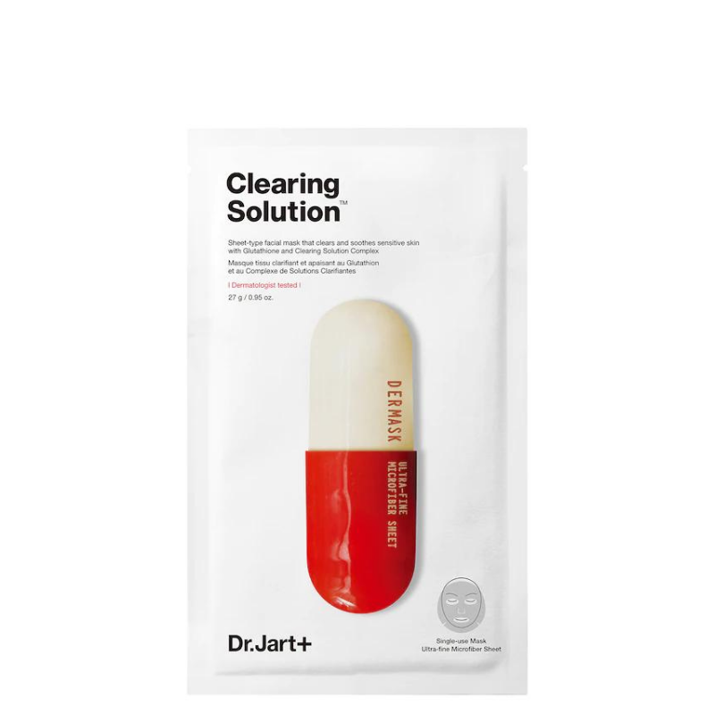 Best Korean Skincare SHEET MASK Dermask Micro Jet Clearing Solution Mask Set (5 masks) Dr.Jart+