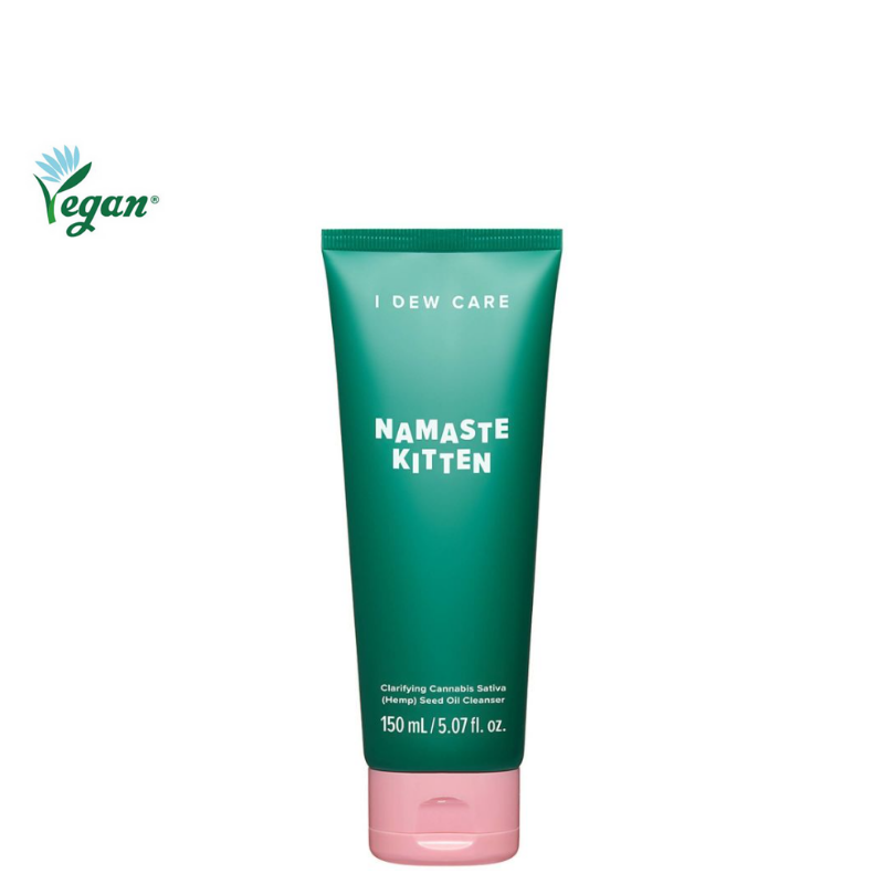 Best Korean Skincare CLEANSING FOAM Namaste Kitten Clarifying Cannabis Sativa Seed Oil Cleanser I DEW CARE