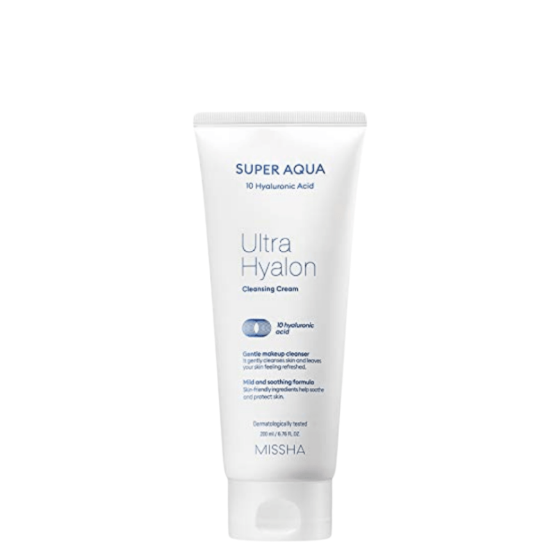 Best Korean Skincare CLEANSING CREAM Super Aqua Ultra Hyalron Cleansing Cream MISSHA
