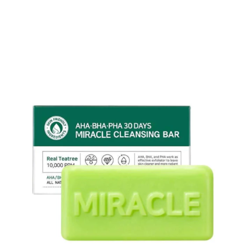 Best Korean Skincare CLEANSING BAR AHA BHA PHA 30 Days Miracle Cleansing Bar SOME BY MI