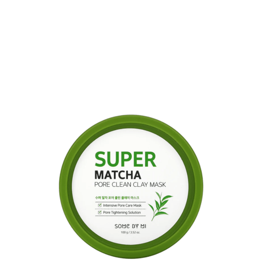 Best Korean Skincare WASH-OFF MASK Super Matcha Pore Clean Clay Mask SOME BY MI