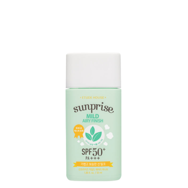Best Korean Skincare SUN CREAM Sunprise Mild Airy Finish Sun Milk SPF50+ / PA+++ ETUDE