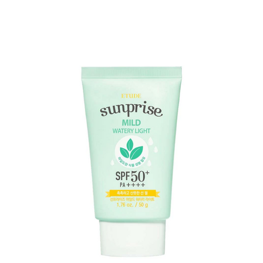 Best Korean Skincare SUN CREAM Sunprise Mild Watery Light SPF50+ PA+++ ETUDE